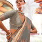 Pure Katan Banarasi Silk Blend Saree with Traditional Weaving