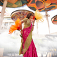 Pure Katan Banarasi Silk Blend Saree with Traditional Weaving