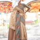 Pure Katan Banarasi Silk Blend Saree with Traditional Weaving