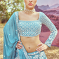 Embroidered Georgette Lehenga Set with Delicate Bead Work