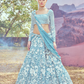 Embroidered Georgette Lehenga Set with Delicate Bead Work
