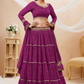 Ethnic Georgette Lehenga Featuring Leheriya Print & Lace Detailing