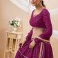 Ethnic Georgette Lehenga Featuring Leheriya Print & Lace Detailing