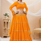 Ethnic Georgette Lehenga Featuring Leheriya Print & Lace Detailing