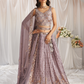 Georgette Sequin Embroidered Semi-Stitched Lehenga Choli & Dupatta