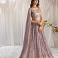 Georgette Sequin Embroidered Semi-Stitched Lehenga Choli & Dupatta