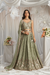 Georgette Sequin Embroidered Semi-Stitched Lehenga Choli & Dupatta