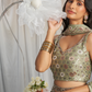 Georgette Sequin Embroidered Semi-Stitched Lehenga Choli & Dupatta