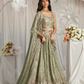 Georgette Sequin Embroidered Semi-Stitched Lehenga Choli & Dupatta