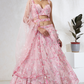 Georgette Sequins And Thread Embroidery Lehenga Choli Dupatta