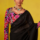 Tissue Silk Embroidered Saree with Sequins and Beads Work