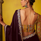 Tissue Silk Embroidered Saree with Sequins and Beads Work