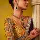 Tissue Silk Embroidered Saree with Sequins and Beads Work