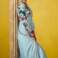 Tissue Silk Embroidered Saree with Sequins and Beads Work