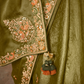 Tissue Silk Embroidered Saree with Sequins and Beads Work