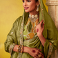 Tissue Silk Embroidered Saree with Sequins and Beads Work