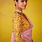 Tissue Silk Embroidered Saree with Sequins and Beads Work