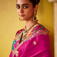 Tissue Silk Embroidered Saree with Sequins and Beads Work