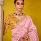 Tissue Silk Embroidered Saree with Sequins and Beads Work