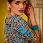Tissue Silk Embroidered Saree with Sequins and Beads Work