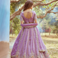 Gold Crushed Tissue Lehenga Choli with Moti and Zari Work