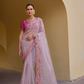Whispers of Elegance in Fancy Tissue Organza Silk Drape