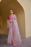 LAVANTE_FASHION_Grey_Organza_Silk_Handwork_Embroiderey_Cut_Work_Border_9 - LaVante Fashion