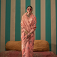 Elegant Handwoven Linen Saree with Subtle Weaving