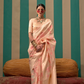 Elegant Handwoven Linen Saree with Subtle Weaving