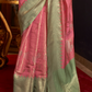 Traditional Handloom Saree with Elegant Weaving Patterns