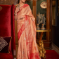 Traditional Handloom Saree with Elegant Weaving Patterns
