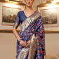 Elegant Handloom Weaving Saree with Traditional Artisan Detail