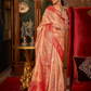 Traditional Handloom Saree with Elegant Weaving Patterns