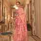 Zari Butta Tussar Silk Saree with Handwoven Elegance