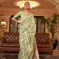 Elegant Handloom Weaving Saree with Traditional Artisan Detail