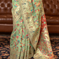 Elegant Handloom Weaving Saree with Traditional Artisan Detail