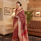 Elegant Handloom Weaving Saree with Traditional Artisan Detail