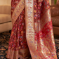 Elegant Handloom Weaving Saree with Traditional Artisan Detail