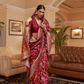 Elegant Handloom Weaving Saree with Traditional Artisan Detail