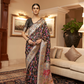 Elegant Handloom Weaving Saree with Traditional Artisan Detail