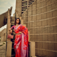 Royal Grandeur Draped in Luxurious Banarasi Satin Silk Elegance
