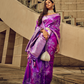 Royal Grandeur Draped in Luxurious Banarasi Satin Silk Elegance