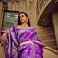 Royal Grandeur Draped in Luxurious Banarasi Satin Silk Elegance