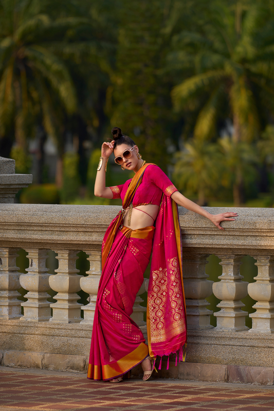 Timeless Elegance Woven in Luxurious Handloom Satin Grace