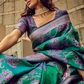 Royal Grandeur Draped in Luxurious Banarasi Satin Silk Elegance