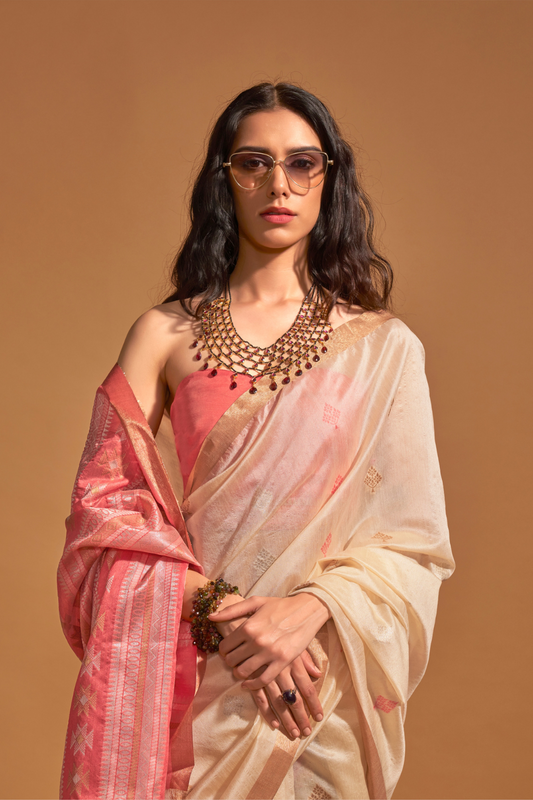 Handloom Weaving Silk Saree with Elegant Designer Finish