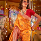 Designer Party Wear Handloom Kaitra Silk Saree with Elegant Weaving