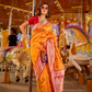 Designer Party Wear Handloom Kaitra Silk Saree with Elegant Weaving