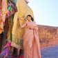 Two-Tone Kanjivaram Saree with Rich Zari Weaving