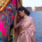 Two-Tone Kanjivaram Saree with Rich Zari Weaving